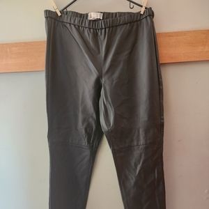 Michael Kors black faux leather pants.
